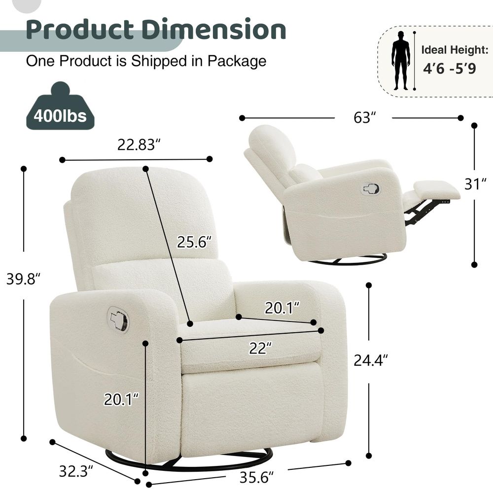 Rocker Recliner, Oversized Bou - Rocking Chair Nursery recension och pris