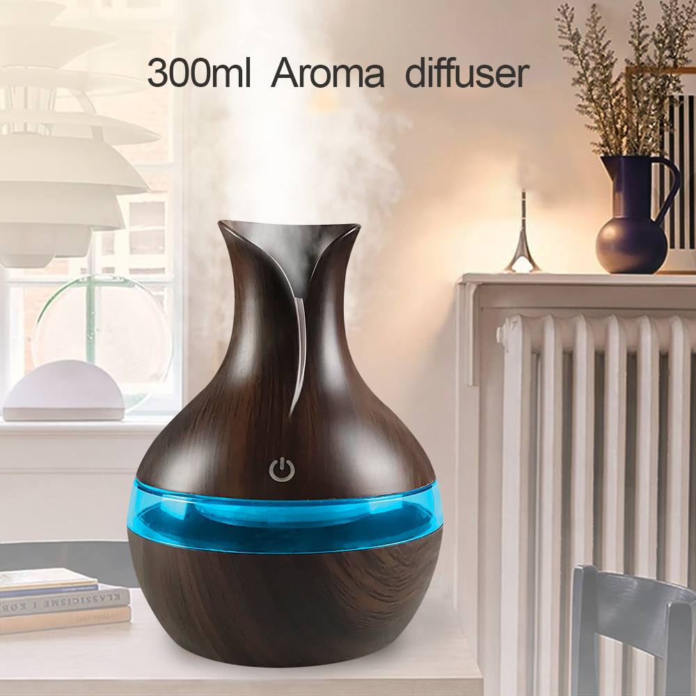 Diffuser For Home 300ml Wooden - Humidifier Nursery Quiet recension och pris