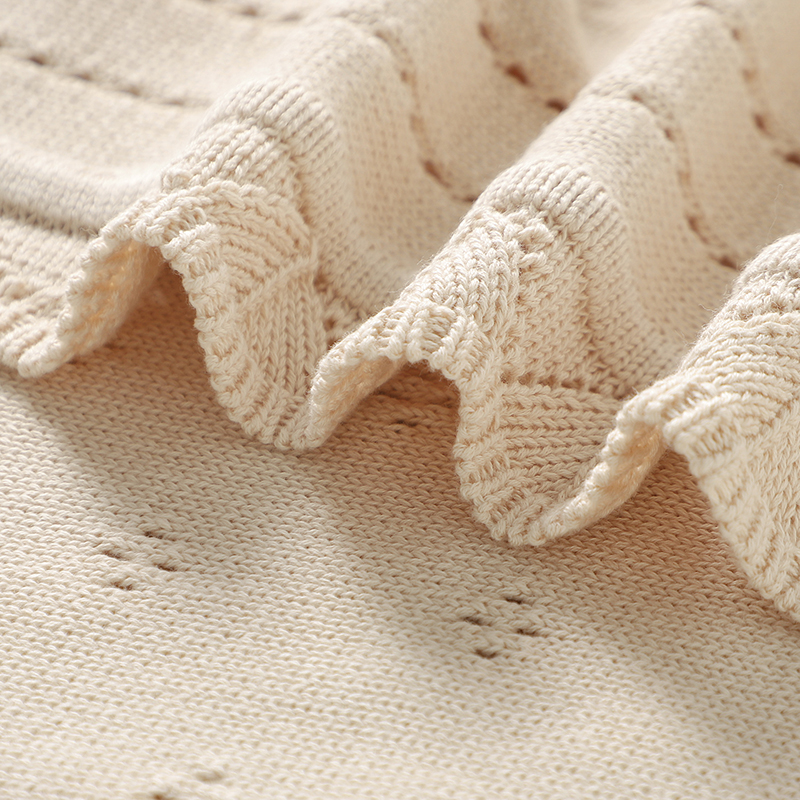 Baby Blankets Cotton Knitted 1 - Baby Girl Nursery Quilt recension och pris