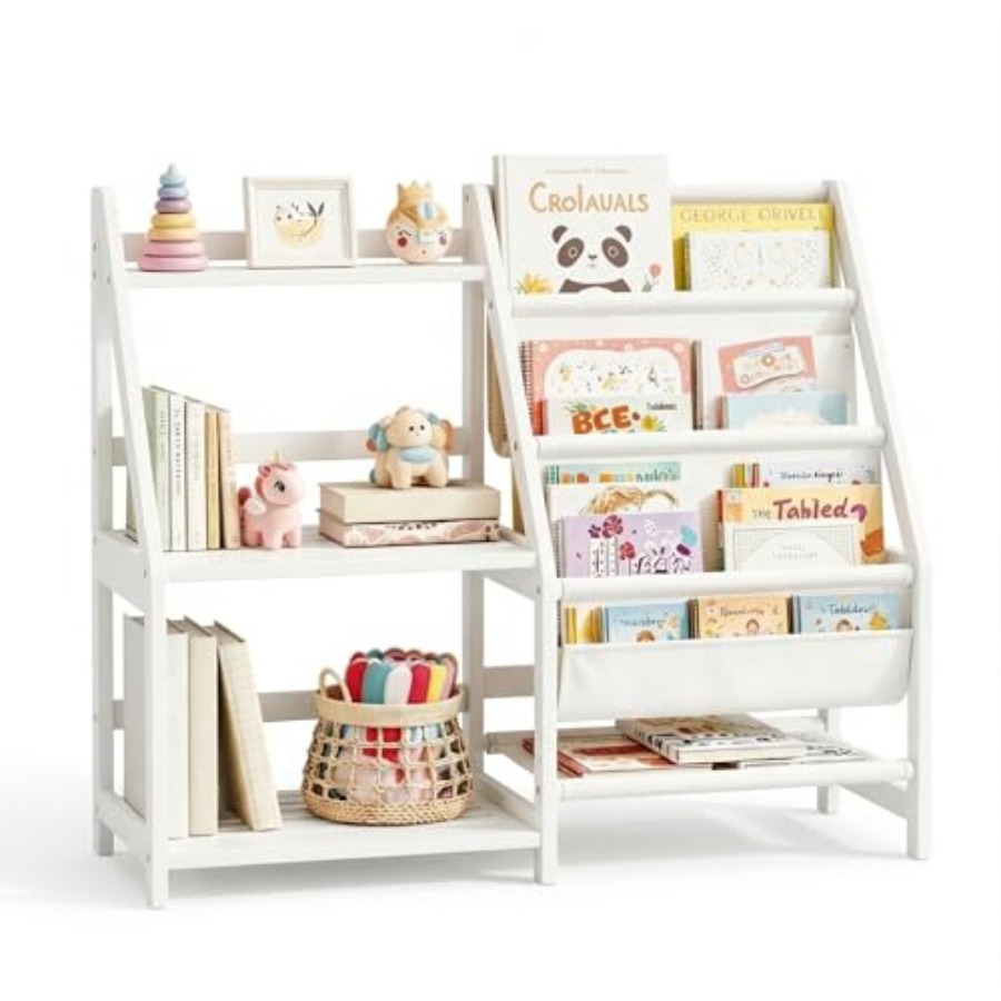 Bookshelf with Storage 3 Tier  - Baby Nursery Books recension och pris