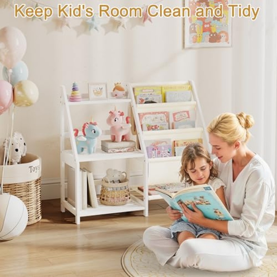 Bookshelf with Storage 3 Tier  - Baby Nursery Books recension och pris