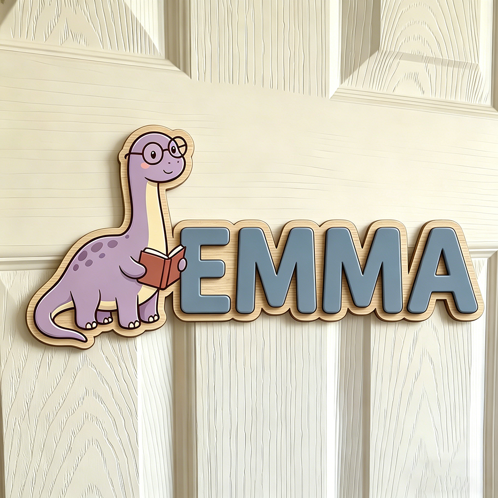 Whimsical Nerdy Dinosaur Custo - Baby Nursery Unisex recension och pris