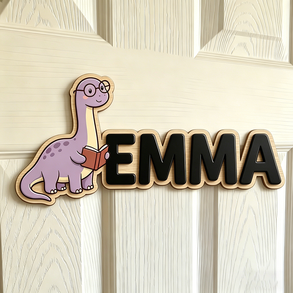 Whimsical Nerdy Dinosaur Custo - Baby Nursery Unisex recension och pris