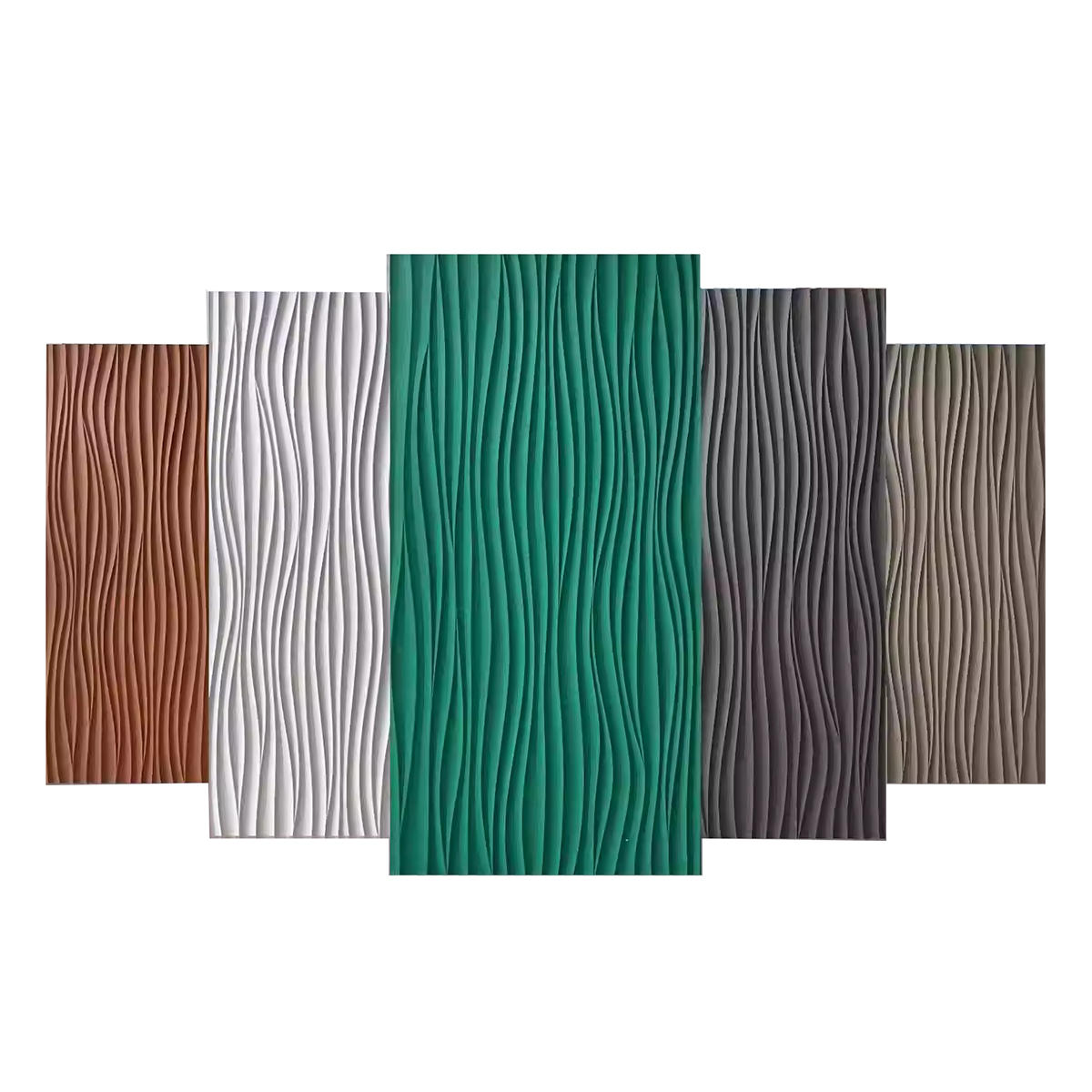 5 pieces PU wave panel 120*60C - Baby Nursery Panelling recension och pris