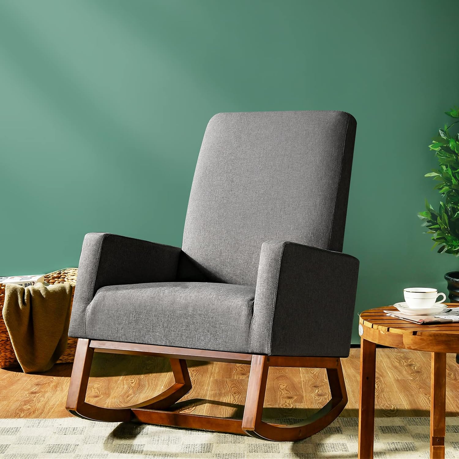 Upholstered Rocking Chair w/Wo - Rocking Chair Nursery recension och pris