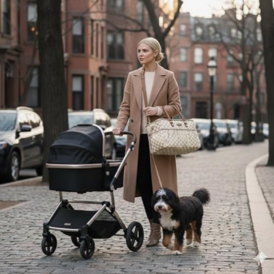 Luxe Diaper Caddy Organizer, E - Baby Nursery Essentials recension och pris
