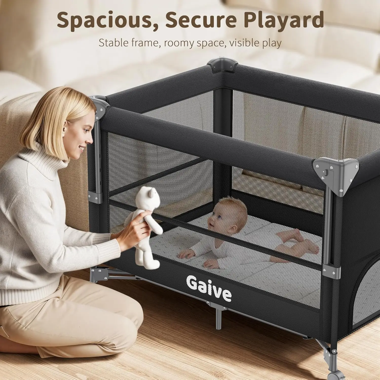 4 in 1 Baby Bassinet, One-Push - Bassinet Bedside Sleeper recension och pris
