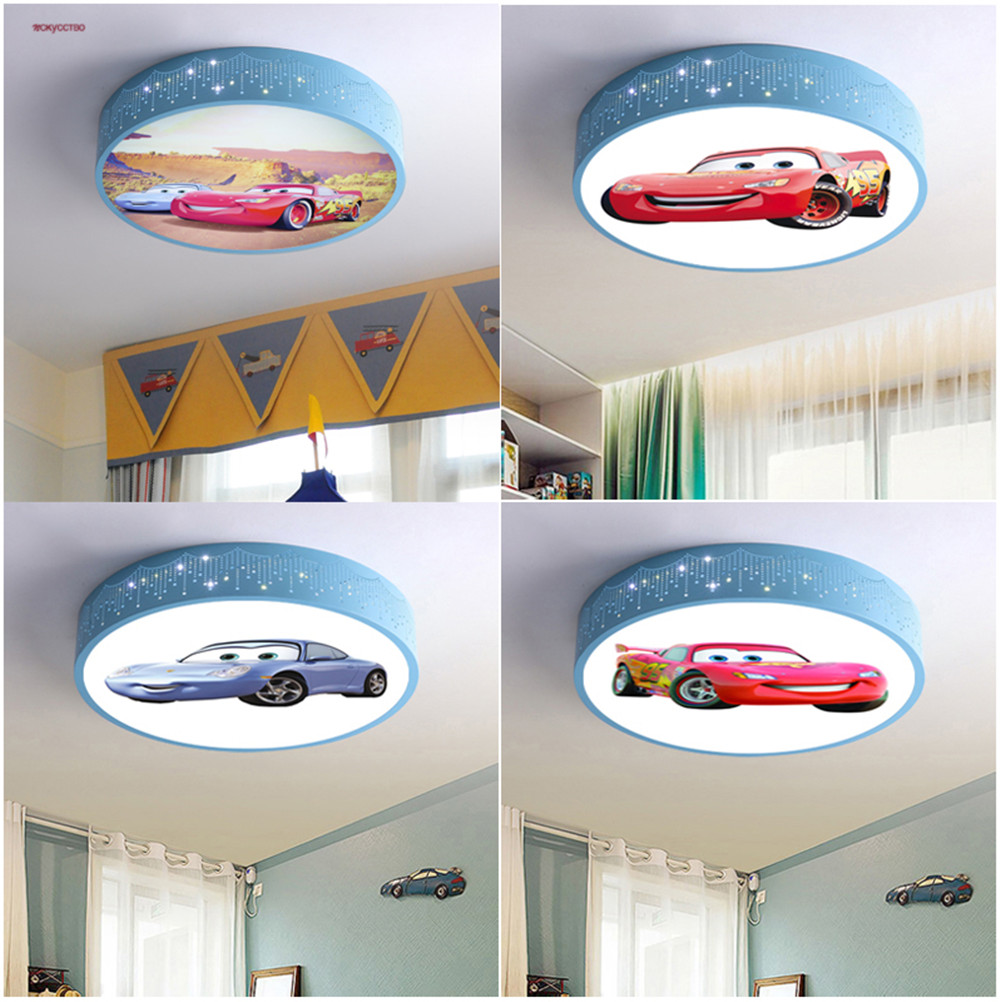 Cartoon Car Round Led Ceiling  - Baby Nursery Ceiling Light recension och pris