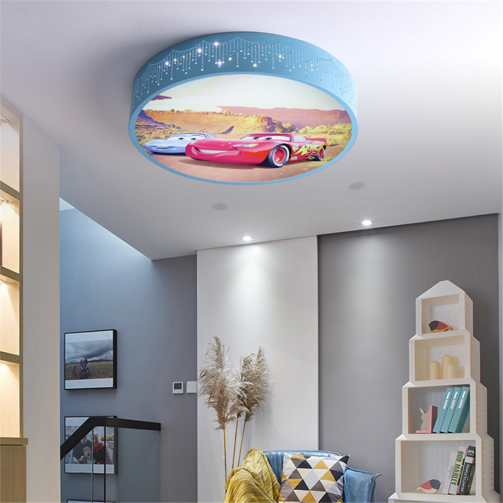 Cartoon Car Round Led Ceiling  - Baby Nursery Ceiling Light recension och pris