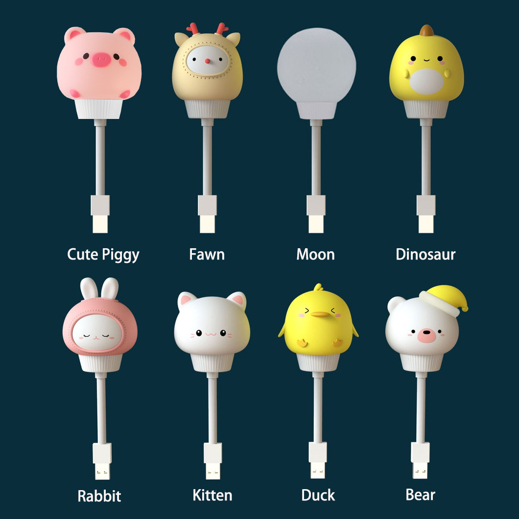 USB Night Light LED Cute Carto - Baby Nursery Lamp recension och pris