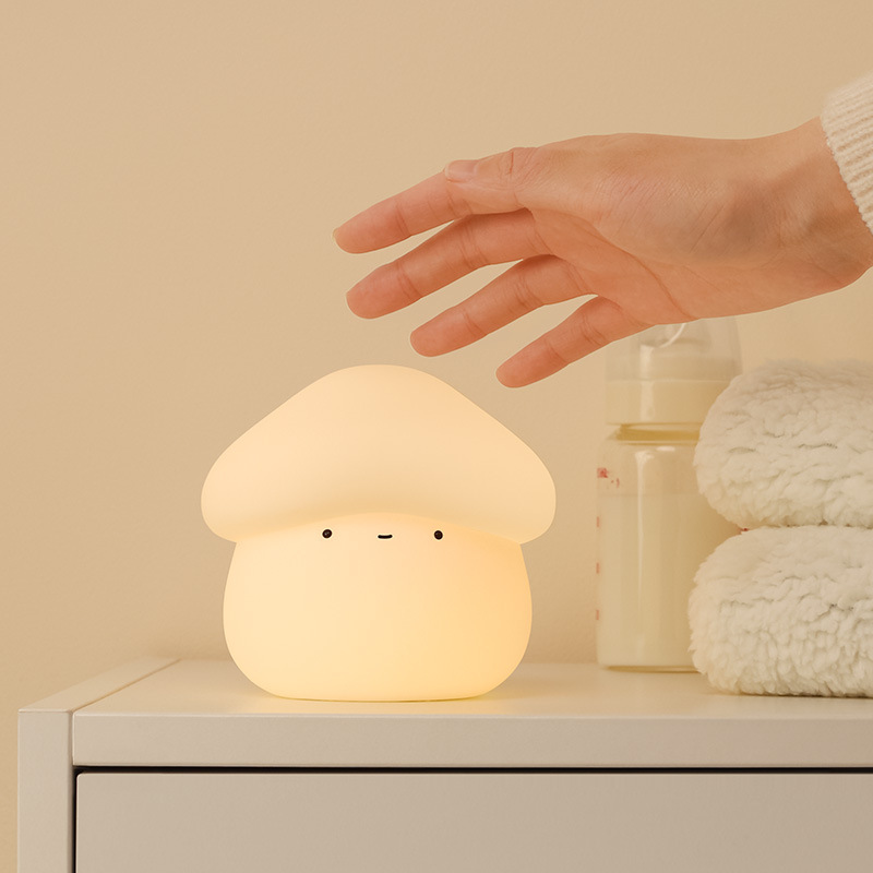 1Pcs Mushroom Head Silicone Ni - Baby Nursery Lamp recension och pris