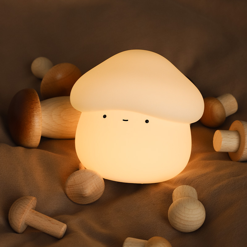 1Pcs Mushroom Head Silicone Ni - Baby Nursery Lamp recension och pris