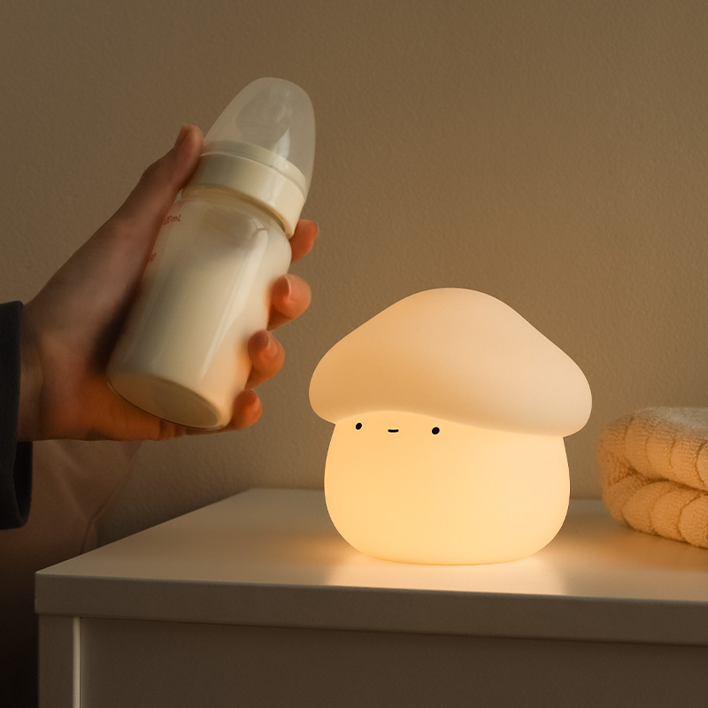 1Pcs Mushroom Head Silicone Ni - Baby Nursery Lamp recension och pris