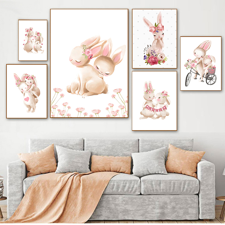 Pink Flowers Cartoon Picture G - Baby Nursery Animal Pictures recension och pris