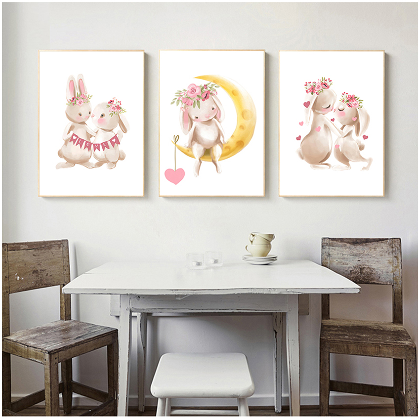 Pink Flowers Cartoon Picture G - Baby Nursery Animal Pictures recension och pris