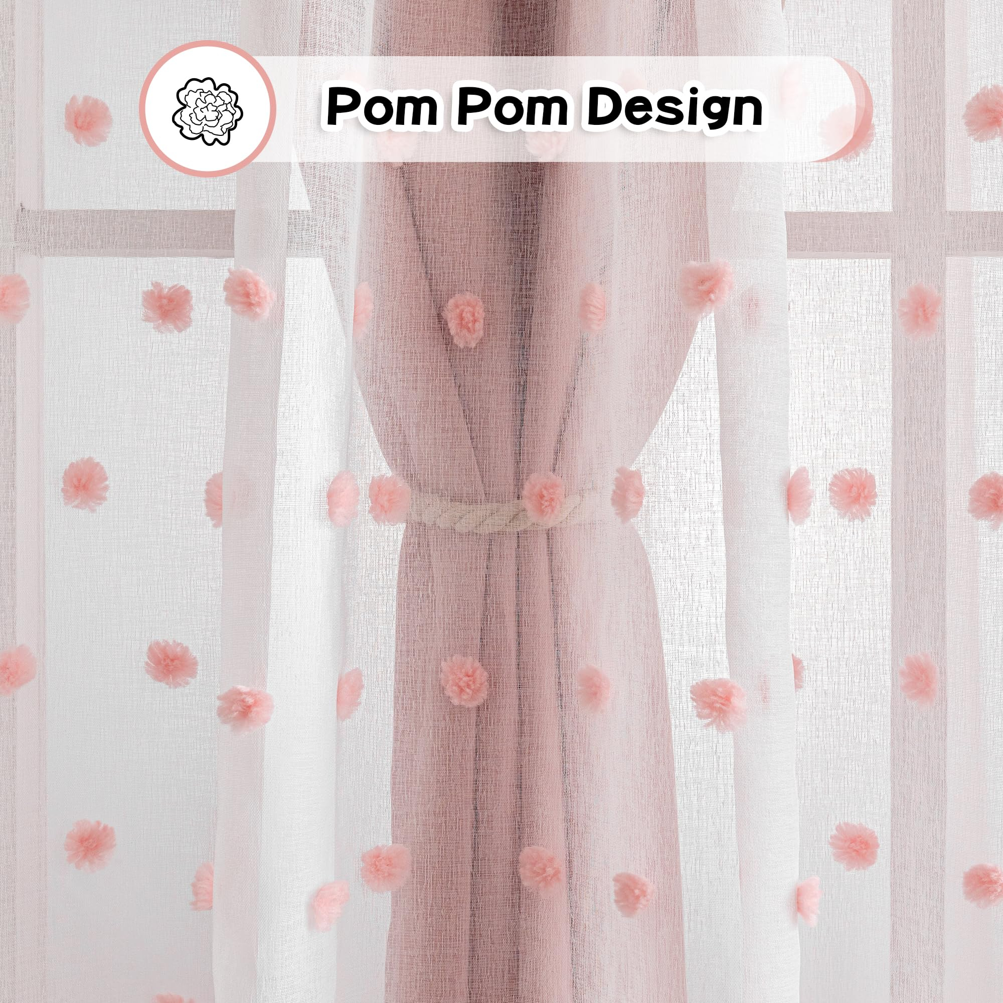 1PC Curtain for Girl's Room, P - Baby Nursery Blackout Curtains recension och pris