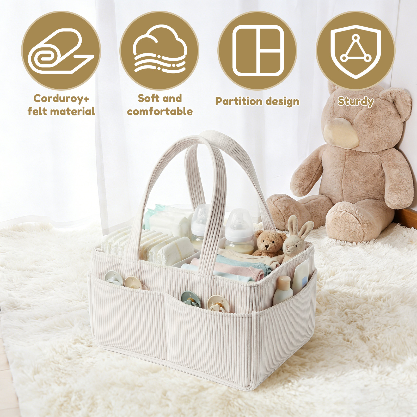 Baby Diaper Caddy Organizer Po - Baby Nursery Organization Ideas recension och pris