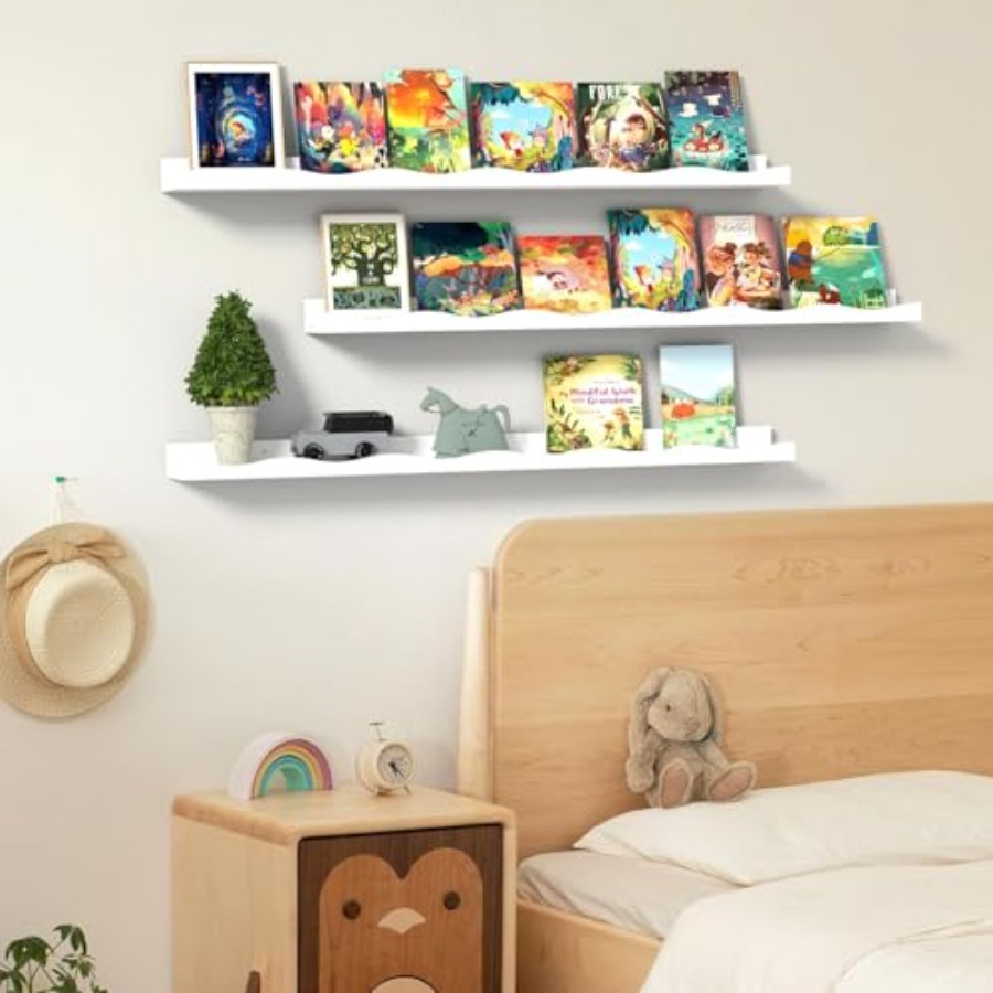 Floating Bookshelf for Floatin - Baby Nursery Books recension och pris