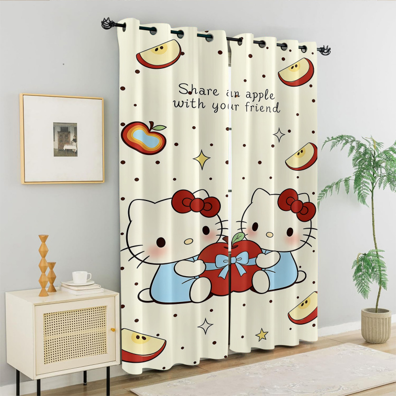 2Pcs Hello Kitty Blackout Curt - Baby Nursery Blackout Curtains recension och pris