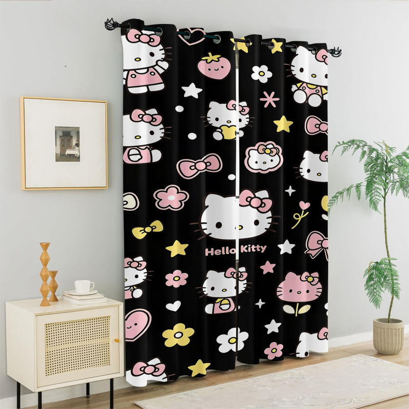 2Pcs Hello Kitty Blackout Curt - Baby Nursery Blackout Curtains recension och pris