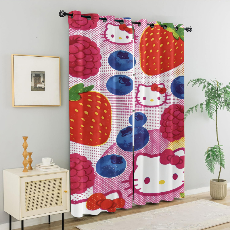 2Pcs Hello Kitty Blackout Curt - Baby Nursery Blackout Curtains recension och pris