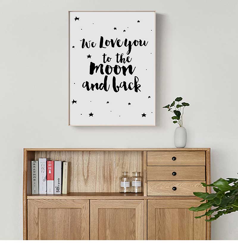 Sign Poster Stars Nursery Canv - Baby Nursery Picture Frames recension och pris