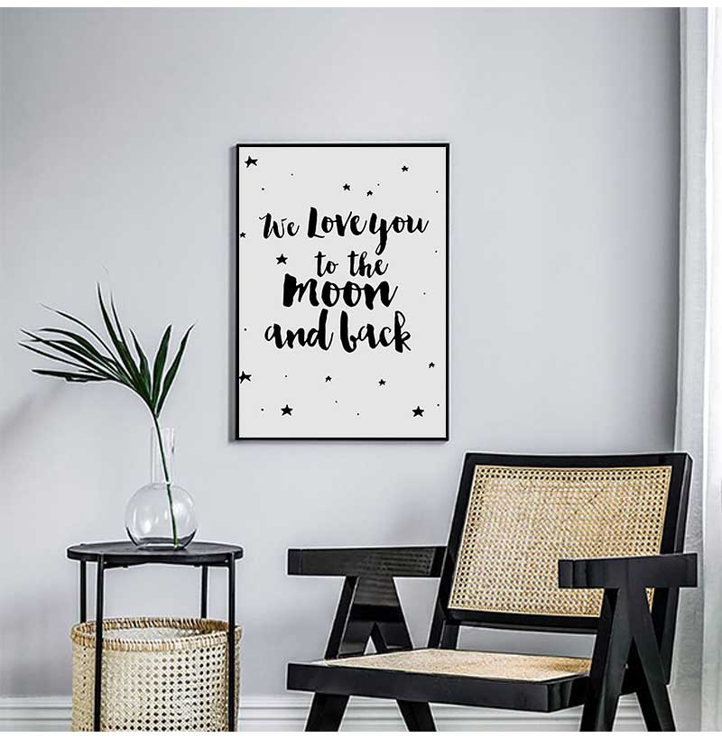 Sign Poster Stars Nursery Canv - Baby Nursery Picture Frames recension och pris