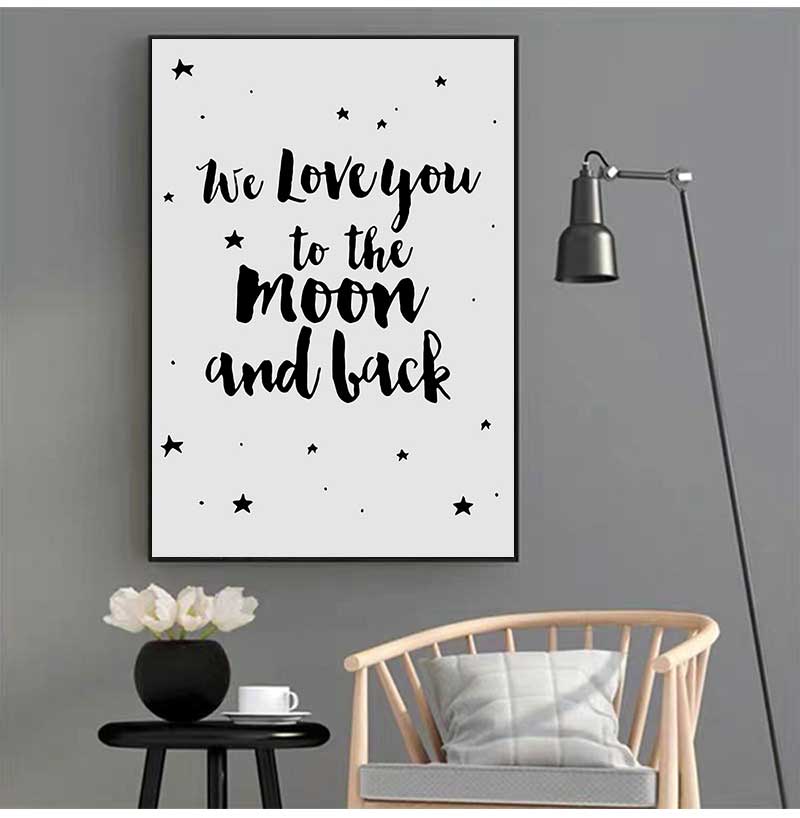 Sign Poster Stars Nursery Canv - Baby Nursery Picture Frames recension och pris