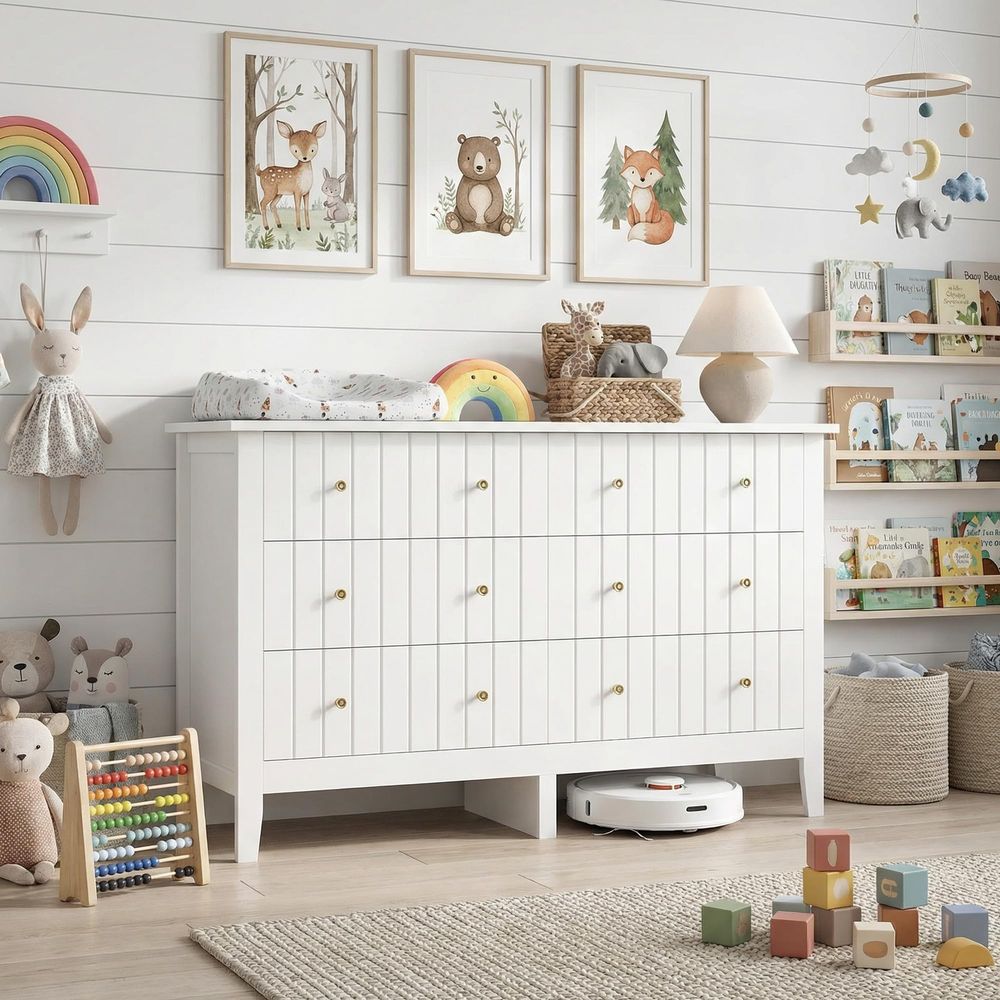 White Dresser, Chest of Drawer - Baby Nursery Chest Of Drawers recension och pris
