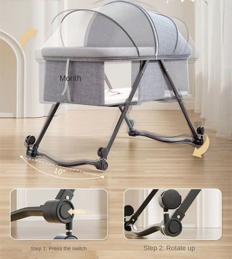Portable Bassinet Cover with M - Bassinet Bedside Sleeper recension och pris