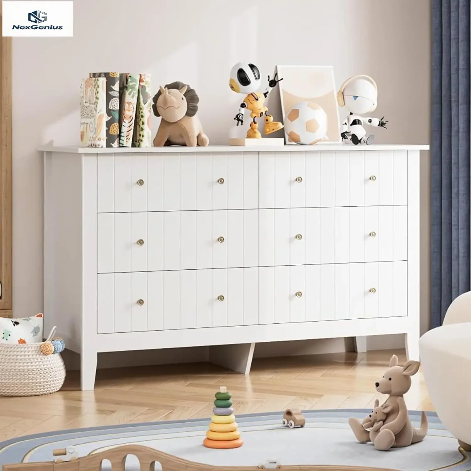 White Dresser, Chest of Drawer - Baby Nursery Chest Of Drawers recension och pris