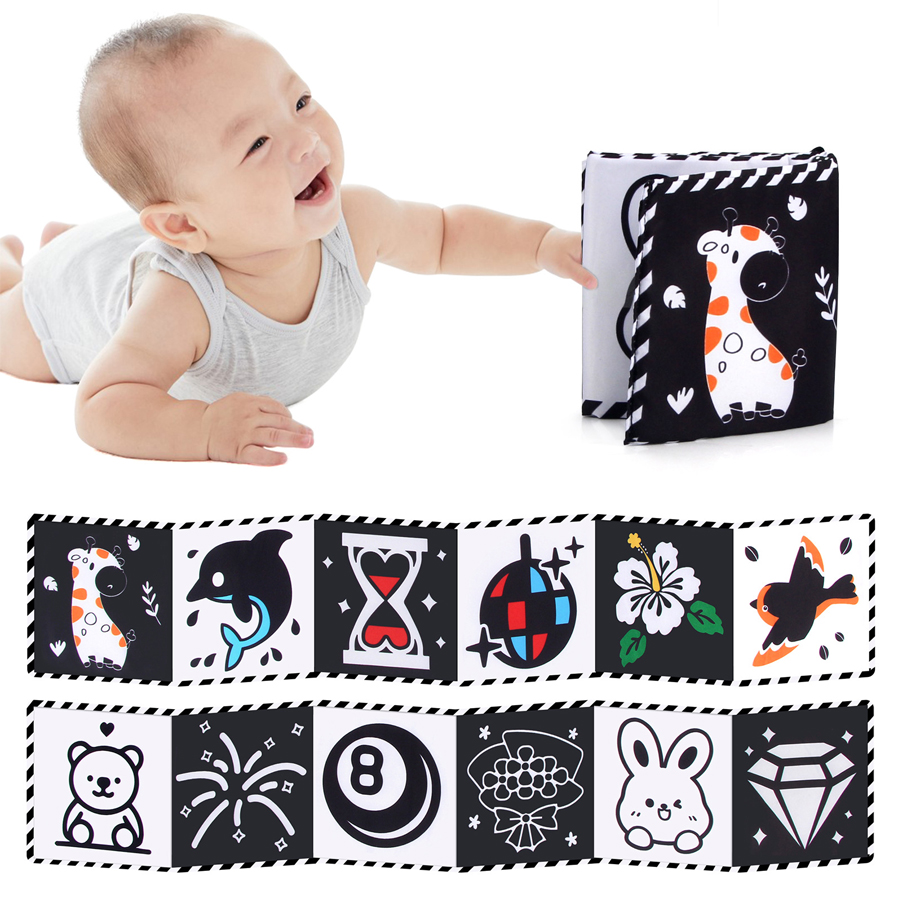 Baby Cloth Book High Contrast  - Baby Nursery Books recension och pris
