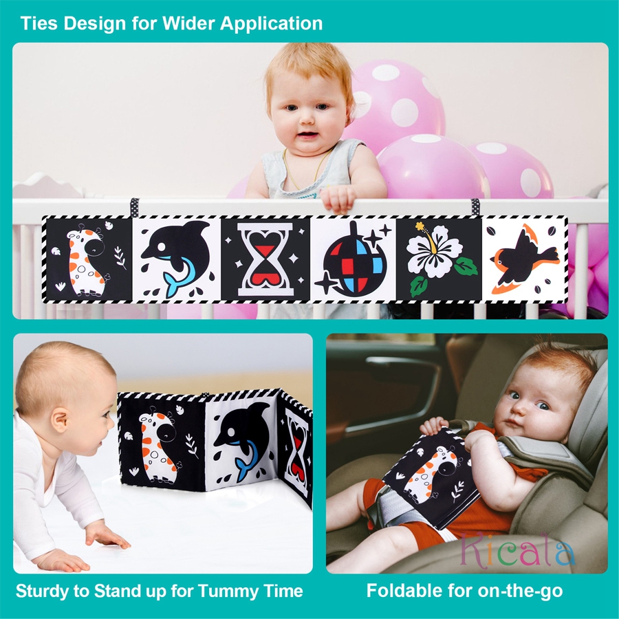 Baby Cloth Book High Contrast  - Baby Nursery Books recension och pris