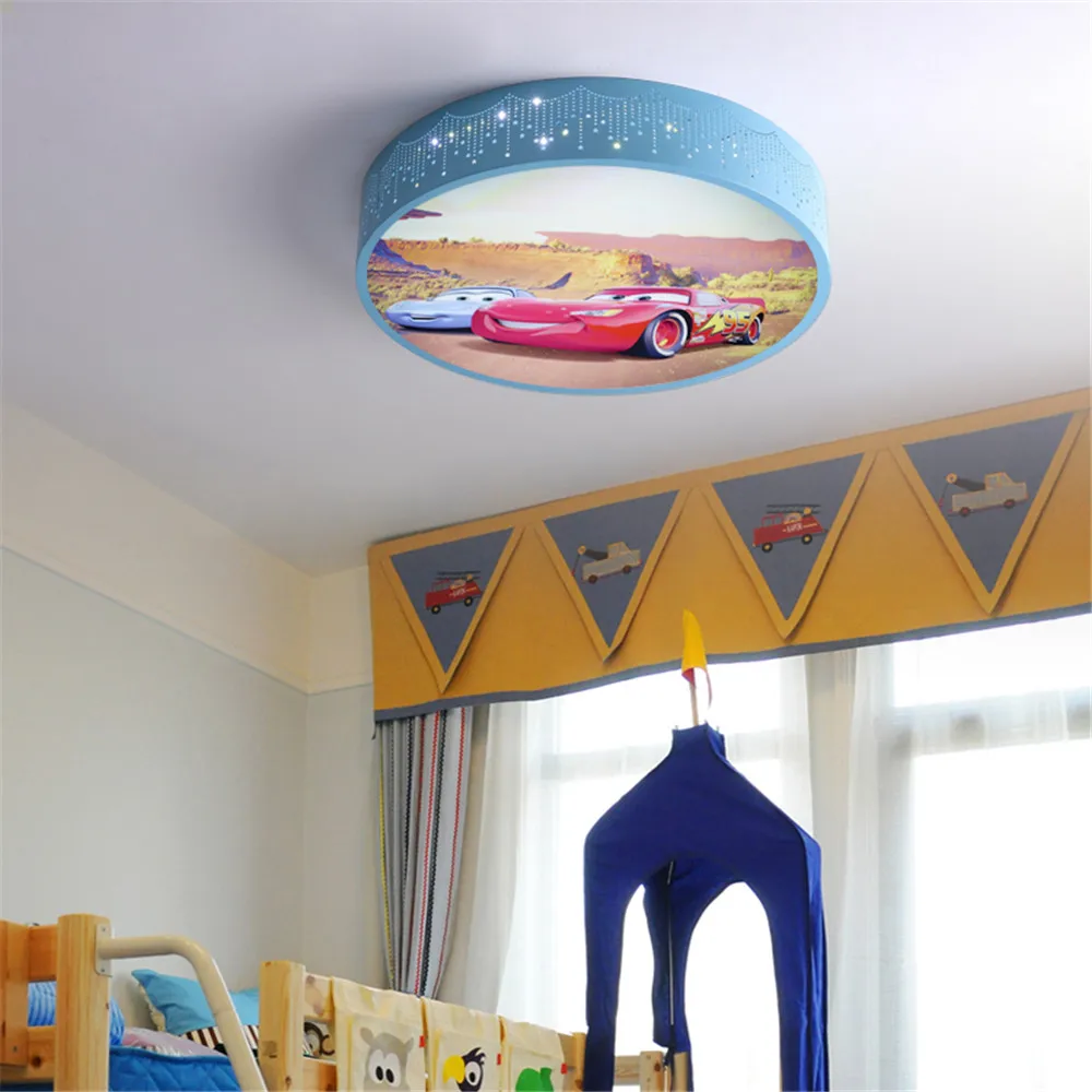 2025 Cartoon Car Round Led Cei - Baby Nursery Ceiling Light recension och pris