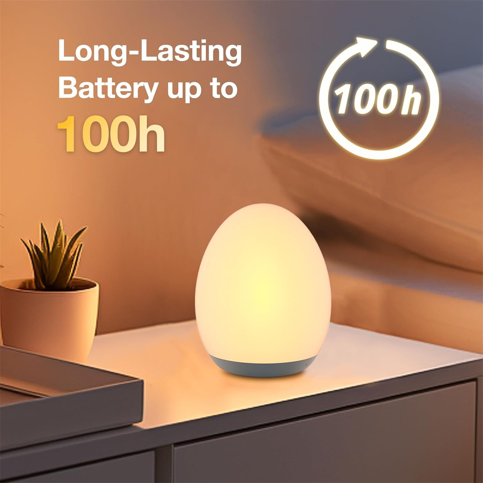 LED Night Lights USB Rechargea - Baby Nursery Lamp recension och pris
