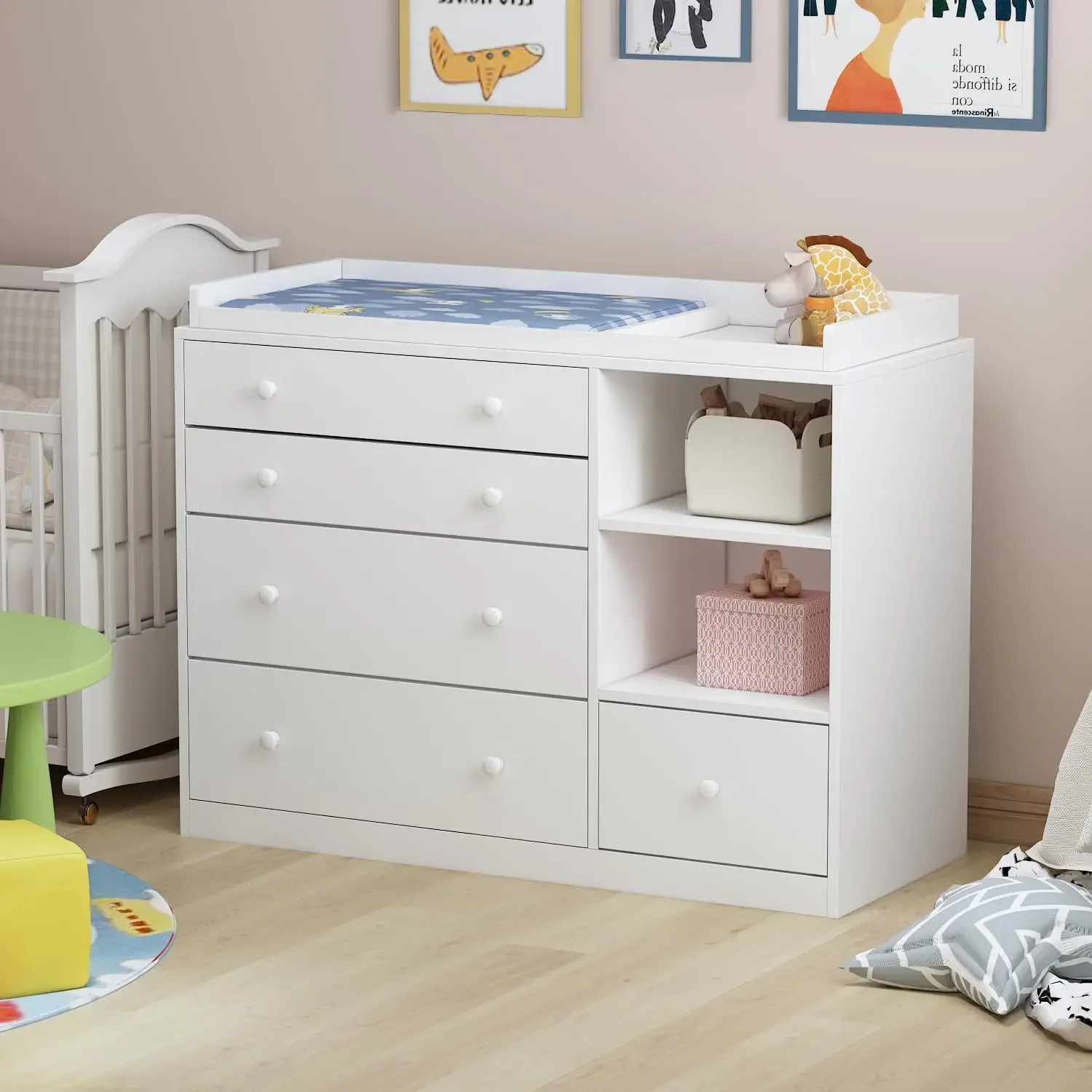 BestsellerNursery Baby Dresser - Baby Nursery Chest Of Drawers recension och pris