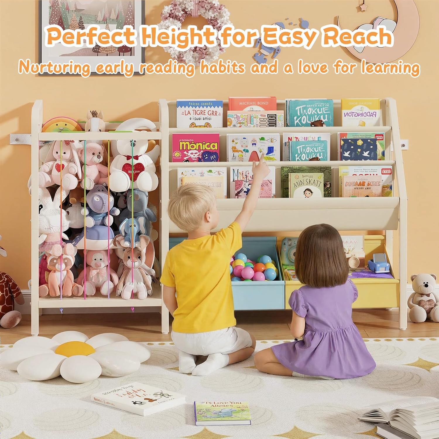 B5 Kids Bookshelf and Toy Stor - Baby Nursery Books recension och pris