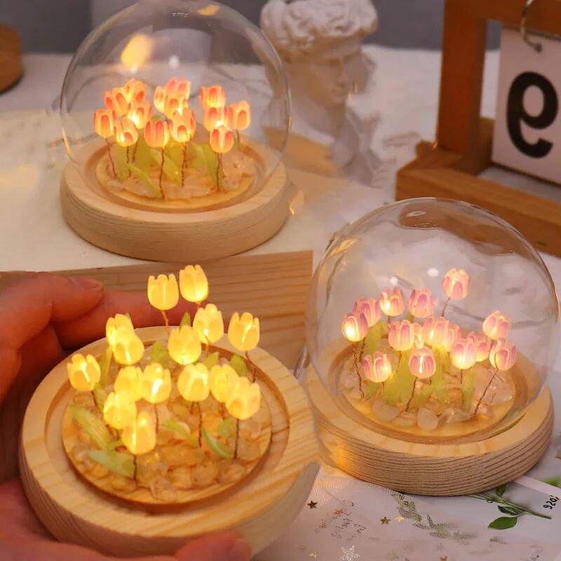 Artificial Tulip Flower Night  - Baby Nursery Lamp recension och pris