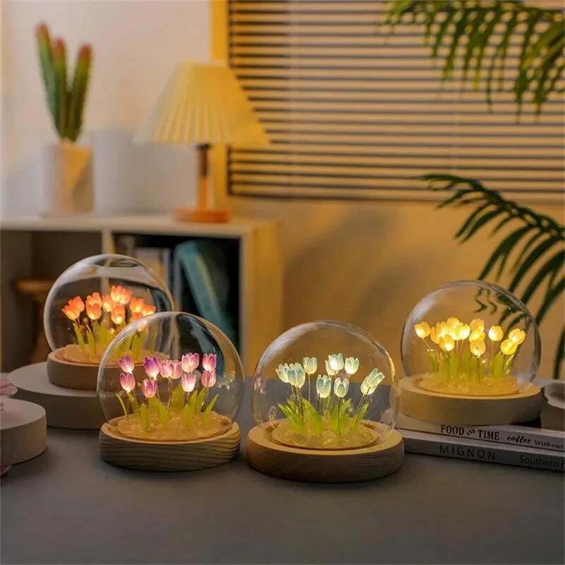 Artificial Tulip Flower Night  - Baby Nursery Lamp recension och pris