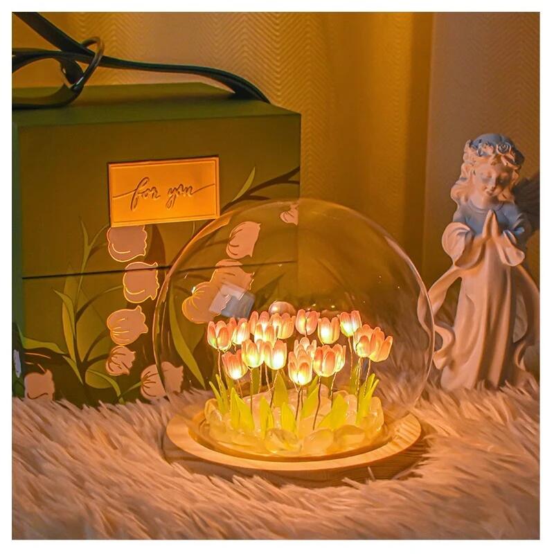 Artificial Tulip Flower Night  - Baby Nursery Lamp recension och pris