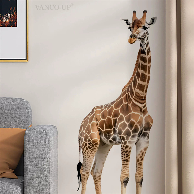 Large Safari Animals Giraffe S - Baby Nursery Labels recension och pris