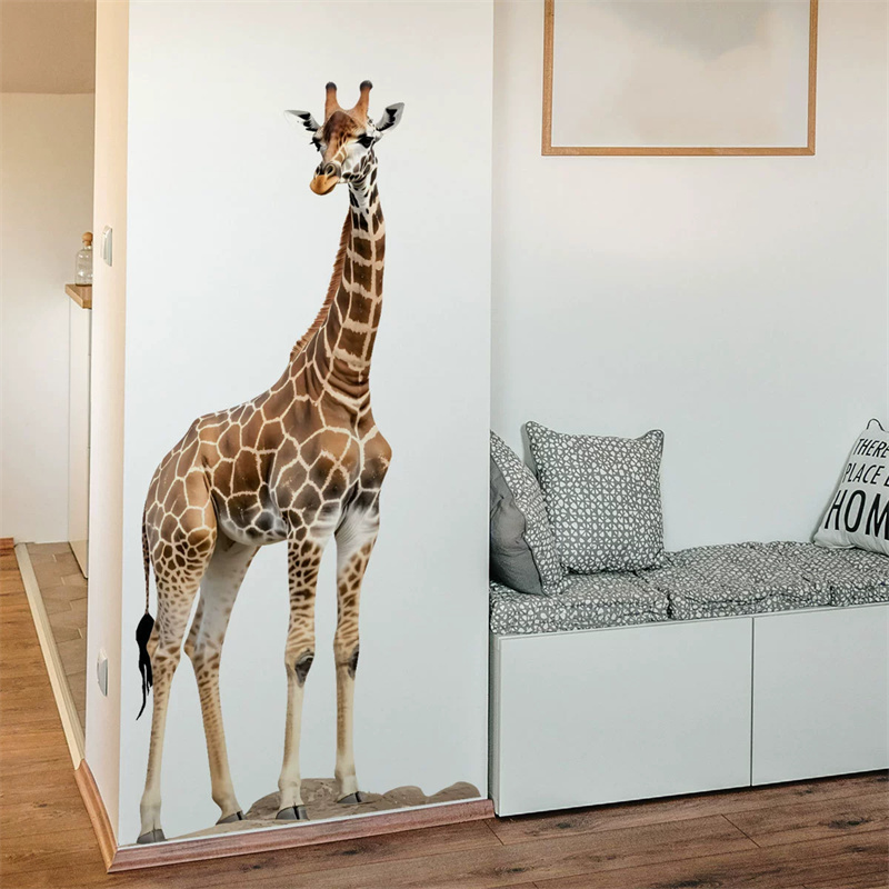 Large Safari Animals Giraffe S - Baby Nursery Labels recension och pris