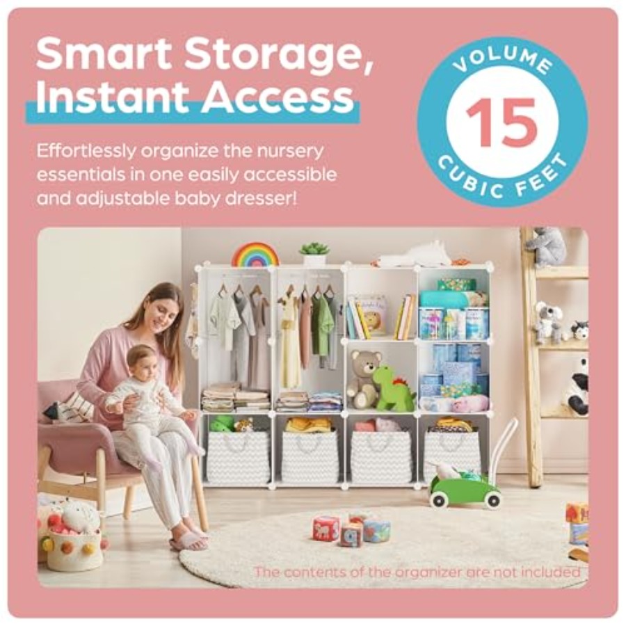 Baby Closet Organizer for Nurs - Baby Nursery Wardrobe recension och pris