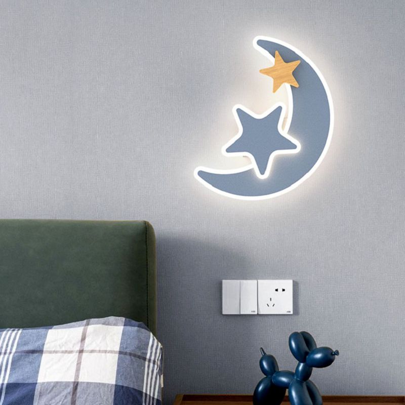 Cartoon LED Rocket Wall Lamp M - Baby Nursery Lamp recension och pris