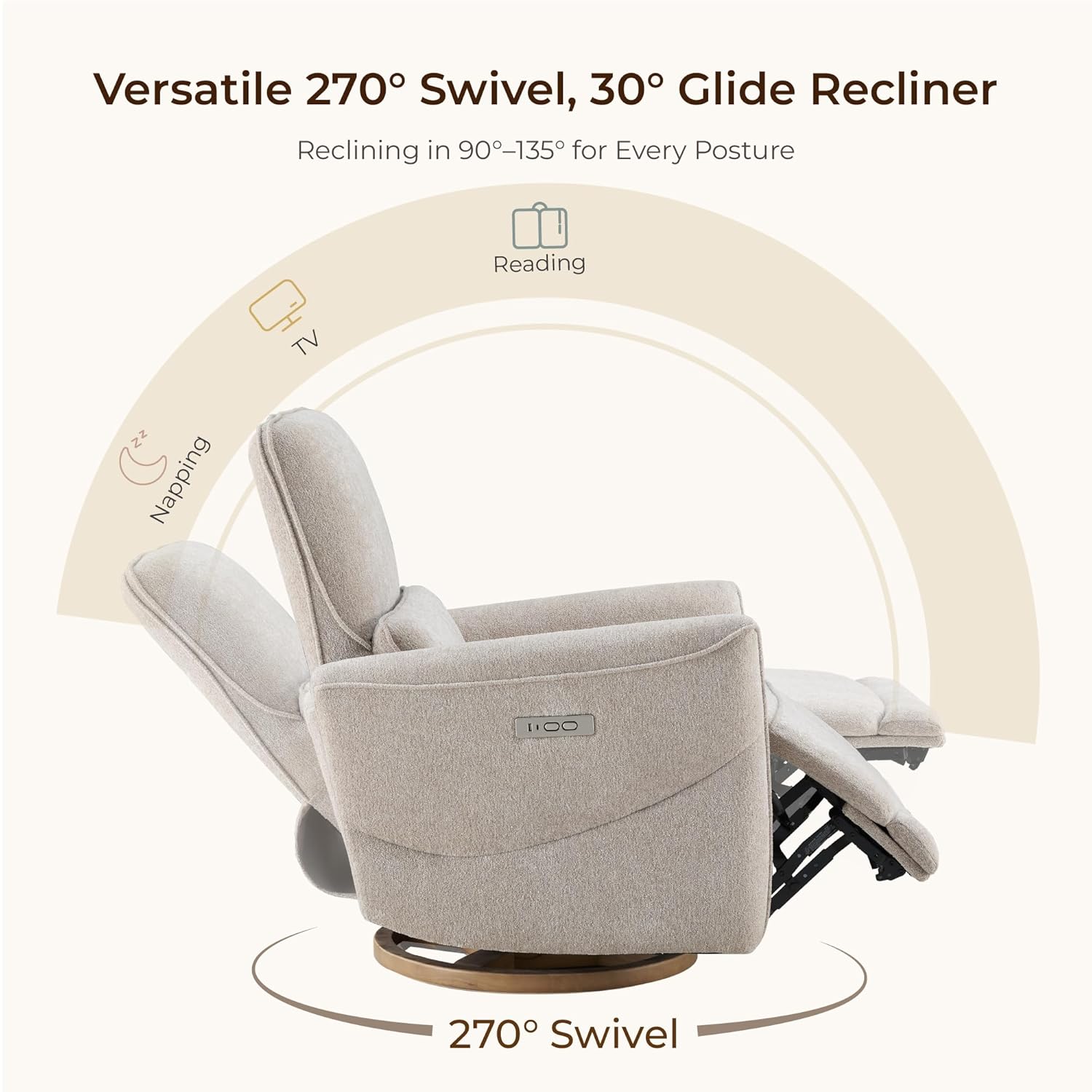Nursery Rocking Swivel Glider  - Rocking Chair Nursery recension och pris