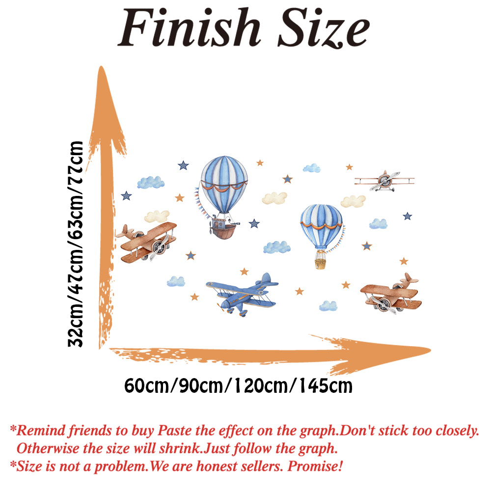 Cartoon Airplanes Hot Airballo - Baby Nursery Panelling recension och pris