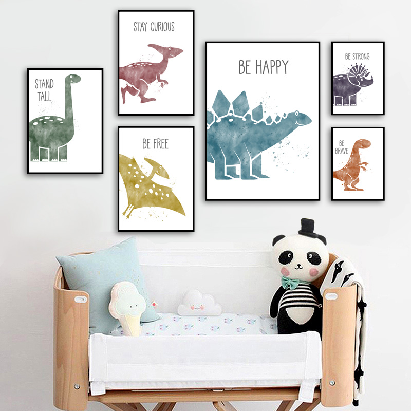 Cute Dinosaur Cartoon Animal Q - Baby Nursery Animal Pictures recension och pris